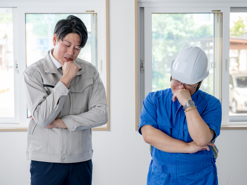 元請から言われて困る様子
